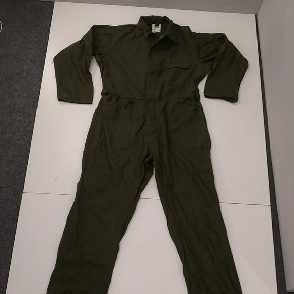 Military Pants Canvas Coveralls Military Drab Green Xl Jumpsuit Top Gun Cosplay Canvas